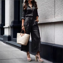 Noor™ - Losvallende Set mit Hose in Schwarz