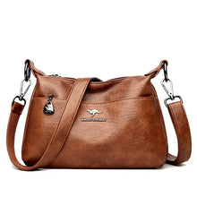 Paula | Vintage Ledertasche in Gelblich braun