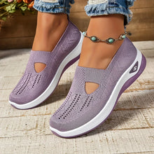 Madelline - Damen Slipper mit Keilabsatz in Hellviolett