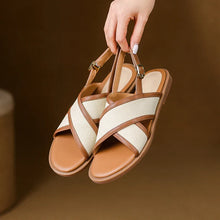 Damen Lässig Schnalle Orthopädische Sandalen in Braun