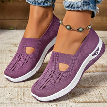 Madelline - Damen Slipper mit Keilabsatz in Violett