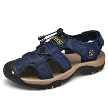 Ralf – Kay Orthopädische Herrensandalen – Bequeme Schuhe mit guter Stützfunktion in Blau