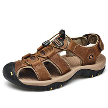 Ralf – Kay Orthopädische Herrensandalen – Bequeme Schuhe mit guter Stützfunktion in Dunkelbraun