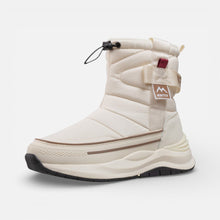 Gefütterte Winterstiefel Herren mit Profilsohle in Beige