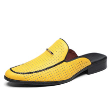 Sandalen Herren Elegant | Atmungsaktive Lochstruktur & Slip-on in Gelb