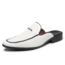 Sandalen Herren Elegant | Atmungsaktive Lochstruktur & Slip-on in Weiß
