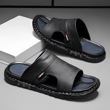 Sandalen Herren mit Weicher Sohle | Breites Fußbett & Robuste Naht in Schwarz