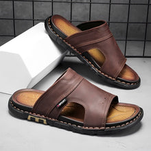 Sandalen Herren mit Weicher Sohle | Breites Fußbett & Robuste Naht in Braun