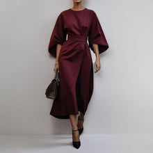 Minoli - Maxi Kleid Mit Kimonoärmeln in Burgund