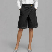 Macey™ - Bequeme Wickelshorts mit Lockerer Passform in Schwarz