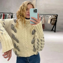 Michaela | Gestrickter Pullover in Weiß