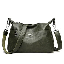 Paula | Vintage Ledertasche in Grüne Farbe