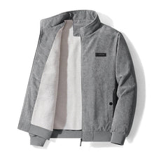 Davy | Cordjacke mit fleecefutter in Grau