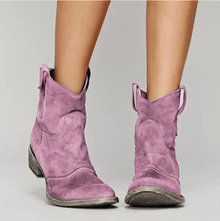 Krista | Orthopädische Stiefel aus Wildleder in Rosa