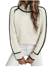 Elle | Kuscheliger Turtleneck-Pullover für Damen in Weiß