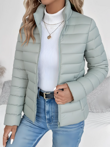 Frieda | Slim Fit Steppjacke in Grün
