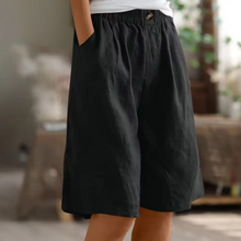 Hana | Entspannte weite Shorts in Schwarz