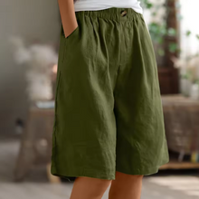 Hana | Entspannte weite Shorts in Armeegrün