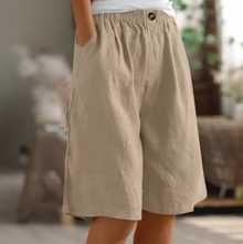 Hana | Entspannte weite Shorts in Khaki