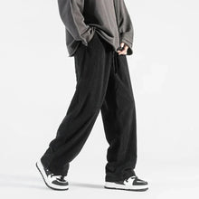 Quinn - Strukturierte Hose in Schwarz
