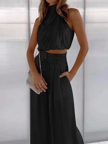 Eleanor | Elegantes Zweiteiliges Set in Schwarz