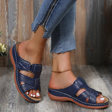 Amelia - Offene Freizeitsandalen in Dunkelblau