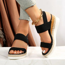 Sandra – Orthopädische Sandalen für Damen in Schwarz