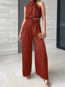 Eleanor | Elegantes Zweiteiliges Set in Rot