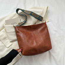 Heidi | Vintage Leder-Schultertasche in Hellbraun