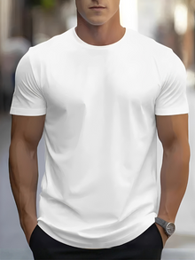 Mawin │ Casual-T-Shirt für Herren in Weiß