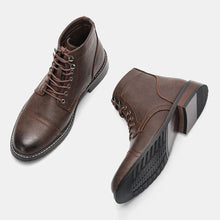 Leon | Klassische Derby-Stiefel in Dunkelbraun