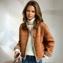 Sherpa Jacke Damen | Kuschelig Warm & Zeitlos in Braun