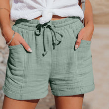 Shorts Damen | Musselin & Lässig in Grün