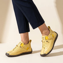 Orthopädische Walking Sneaker für Damen mit Leichter Stützender Sohle in Gelb