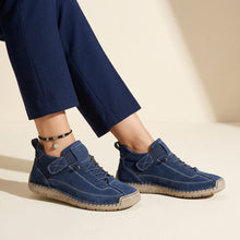 Orthopädische Walking Sneaker für Damen mit Leichter Stützender Sohle in Blau
