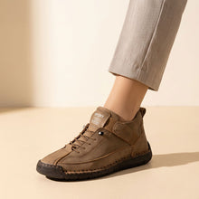 Orthopädische Walking Sneaker für Damen mit Leichter Stützender Sohle in Braun