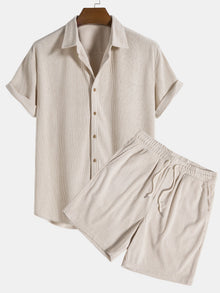 Sommer Set Herren | Luftig & Bequemer Sitz in Beige