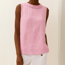 Sommer Top Damen | Rollkragen & Cleaner Minimalistischer Schnitt in Rosa