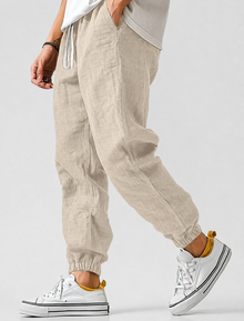 Sommerhose Herren | Jogger Fit & Leicht in Khaki