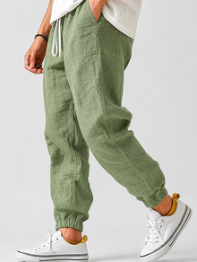 Sommerhose Herren | Jogger Fit & Leicht in Grün