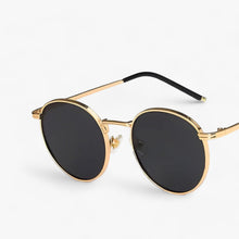 Sonnenbrille Herren | Rundes Design & Zeitloser Stil in Gold Grau