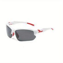 Sonnenbrille Herren | Sportlicher Sitz & Blendschutz in Weiß-Rot