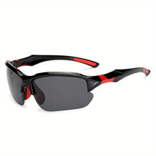 Sonnenbrille Herren | Sportlicher Sitz & Blendschutz in Schwarz-Rot
