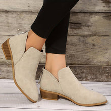 Stiefeletten Damen | Bequemer Absatz für den Alltag in Beige