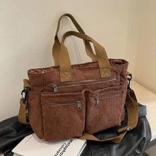 Ella | Cord Tragetasche in Haselnuss Braun