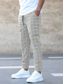 Stretch Hose Herren | Kordelzug & Bequeme Bewegungsfreiheit in Beige