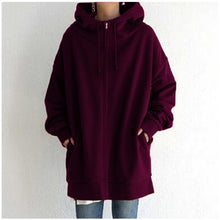 Strickjacke Damen | Kapuze & Longform in Lila