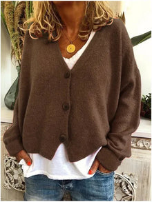Strickjacke Damen | Locker & Feminin in Braun