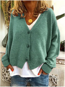 Strickjacke Damen | Locker & Feminin in Grün