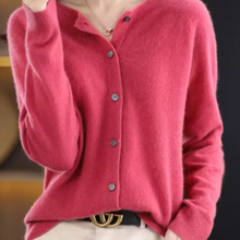 Strickjacke Damen | Rundhals & Softtouch in Rosa